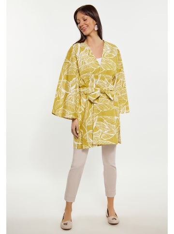 Albee Women Kimono in Gelb Wollweiss