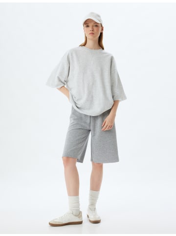 KOTON Shorts in Grau Melange