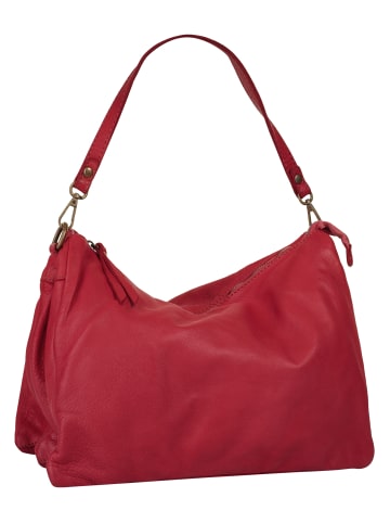 Samantha Look Umhängetasche echt Leder in rot