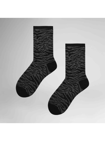Hudson Socken Playful Tiger gemustert in Black
