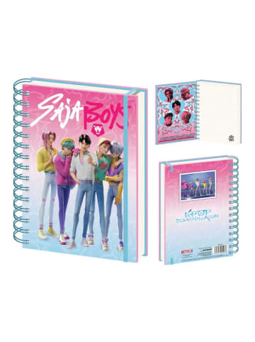 KPop Demon Hunters K-pop Demon Hunters Saja Boys Spiralnotizbuch, liniertes Heft A5