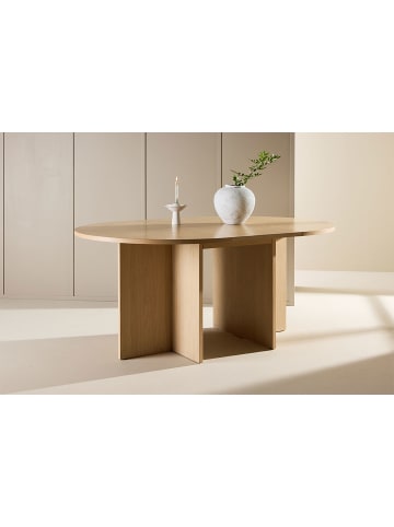 ebuy24 Esstisch Strada Whitewash 120 x 120 cm