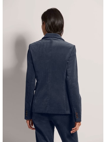 MADELEINE Klassischer Cordblazer mit Reverskragen in marine