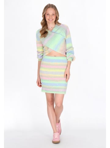 myMo Sweater in lime multicolor