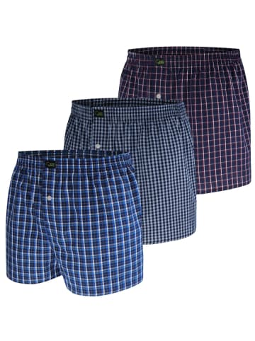 green panther Webboxershorts 3er Pack in Blau / Navy