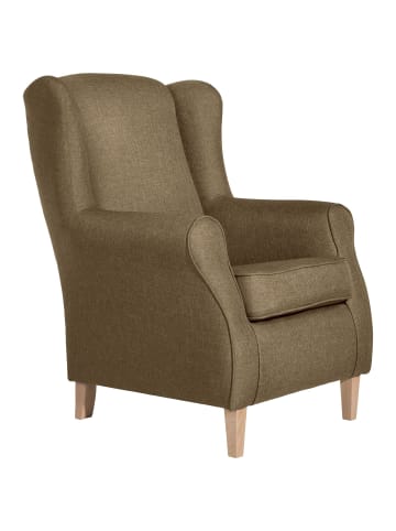 58 aufm Kessel OHRENSESSEL Karlen Bezug Flachgewebe Buche natur / sand