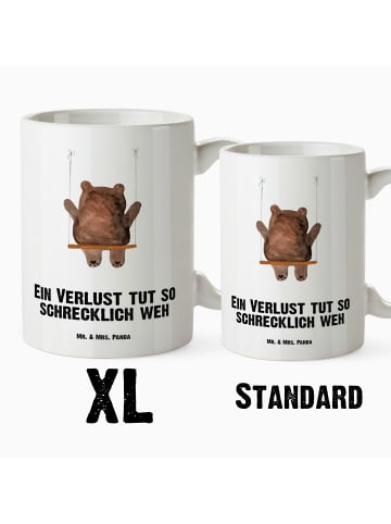 Mr. & Mrs. Panda Große Teetasse Bär Schaukel mit Spruch in Weiß