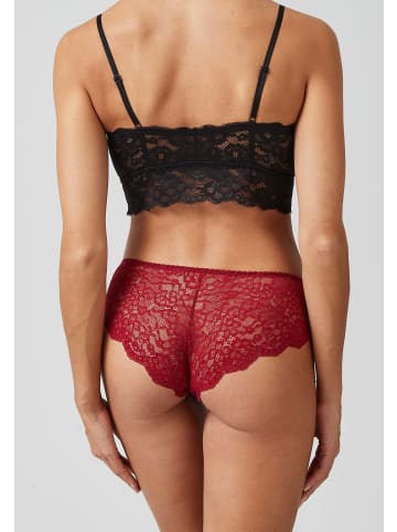 SNOCKS Hipster Panties aus Spitze 3 Stück in Dunkelrot