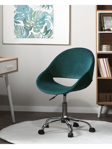 Beliani Bürostuhl SELMA in Grün/Silber - (W) 62 x (H) 84 x (L) 62 cm