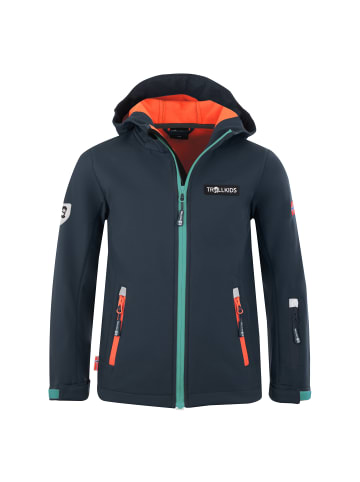 Trollkids Softshelljacke Oslofjord in dark purple/black