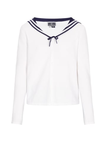 DreiMaster Maritim Women Cardigan in offwhite navy