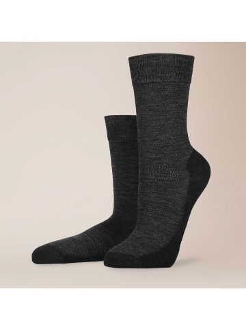 Kunert Socken Warm Up wärmend in Anthrazitmel