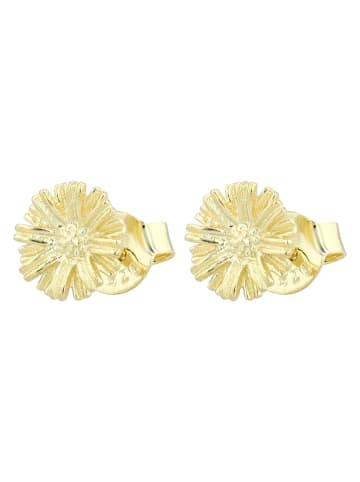 Adeliás Damen Ohrringe – Ohrstecker aus 925 Silber in gold