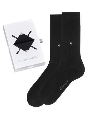 Burlington Socken 2er Pack in Schwarz