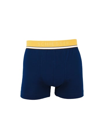 Schiesser Schiesser Boxershorts 3 Pack Unterhosen Shorts in blau