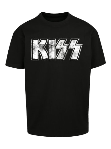 F4NT4STIC Heavy Oversize T-Shirt Kiss Rock Band Vintage Logo in schwarz