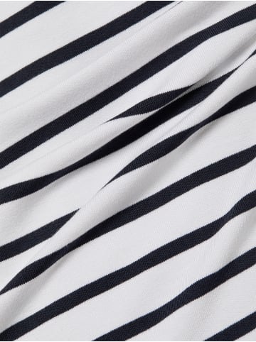 More & More Langarmshirt in weiß schwarz