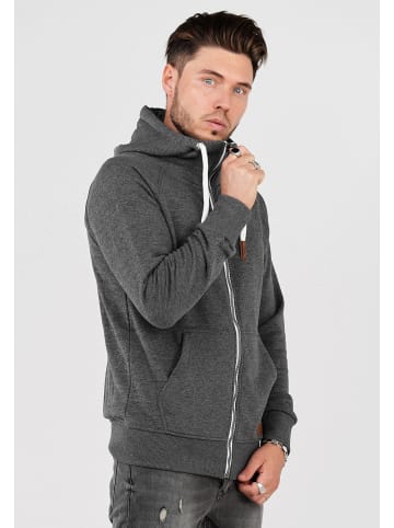 SOUL STAR Sweatjacke - MSWMODESTO Hoodie Weicher Kapuzenpullover Sweatshirt in Dunkelgrau