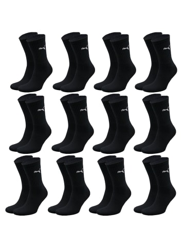 Puma Bodywear Socken 12 Paar in Schwarz