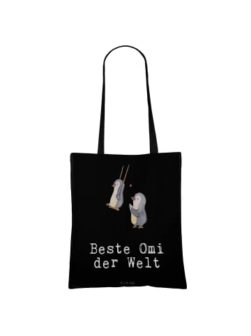 Mr. & Mrs. Panda Schultasche Pinguin Beste Omi der Welt mit Spruch in Schwarz
