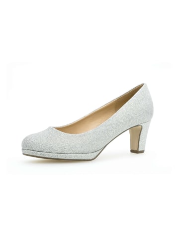 Gabor Fashion Plateau Pumps in silber