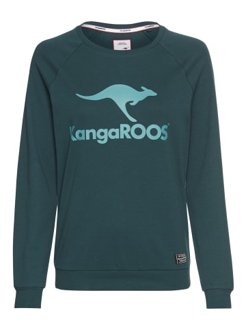 Kangaroos Sweatshirt in dunkel grün