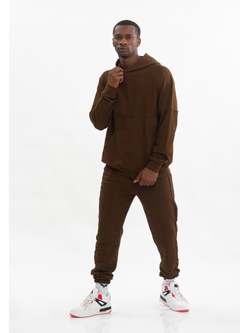 Tom Barron Freizeitanzug MENS OVERSIZE SPORT TRACKSUIT PANT AND SWEATSHIRT in BROWN