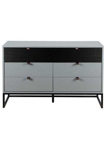 home24 Kommode KOONO 120 cm mit Schubladen in Blaugrau