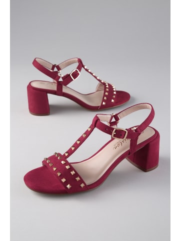 Aniston SHOES Riemchensandalette in rot-goldfarben