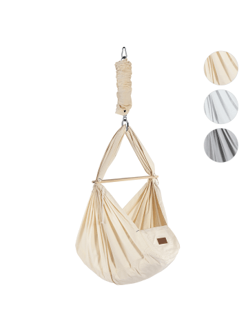 Schmusewolke Federwiege mit Deckenbefestigung Bio AirGrey Kunstfaser