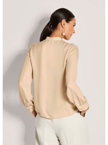 MADELEINE Elegante Bluse mit Rüschen in beige
