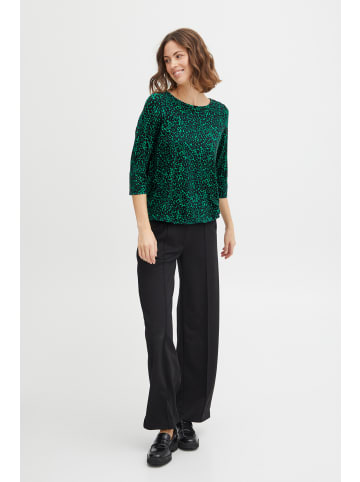 Fransa FREmfloral regular fit in Holly Green Graphic AOP