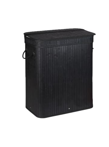 relaxdays Wäschesortierer in Schwarz - (B)55 x (H)63 x (T)35 cm