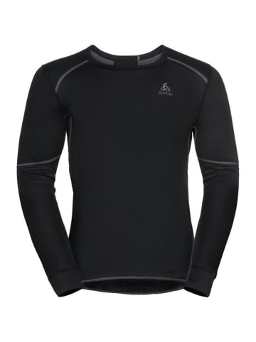 Odlo Unterhemd BL TOP Crew neck l/s ACTIVE in Schwarz