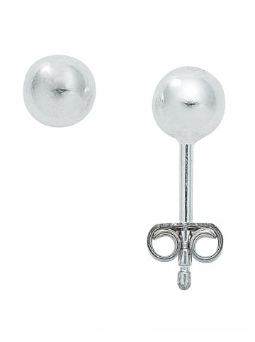 Adeliás Damen 925 Silber Ohrringe / Ohrstecker Ø 5 mm in silber