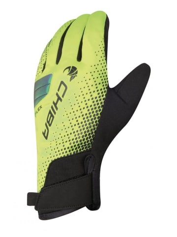Chiba BioXCell Warm Winter - wasserdichte Winter-Radhandschuhe neon