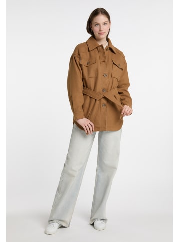 DreiMaster Damen Übergangsjacke Aus Wollgemisch in Sand