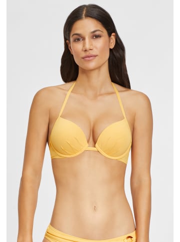 S. Oliver Push-Up-Bikini-Top in gelb