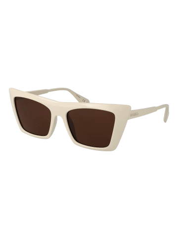 MAX & CO Frauen Sonnenbrille Quadratisch Beige