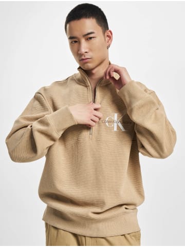 Calvin Klein Half-Zip in travertine heather