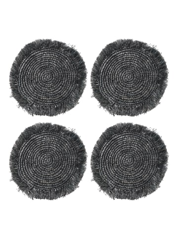 Butlers Platzset RAFFIA 4er-Set in Schwarz