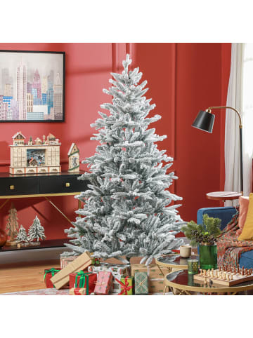 HOMCOM Weihnachtsbaum-Ø110 x 180H cm-Grün