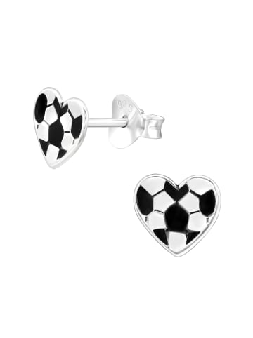 schmuck23 Silber-Ohrringe Fussball 0,7 cm x 0,8 cm