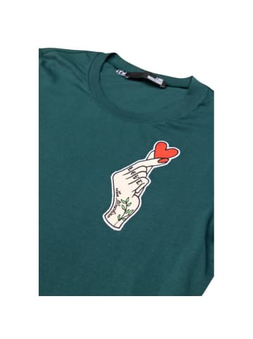 Love Moschino Blau Schwarz Baumwolle T-Shirt