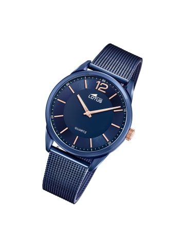 Lotus Analog-Armbanduhr Lotus Smart Casual blau groß (ca. 40mm)
