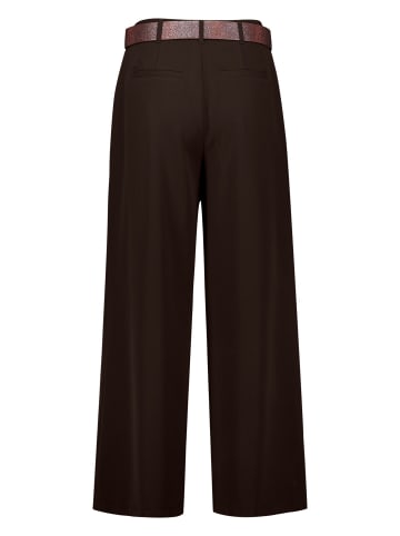 Zero Anzughose mit weitem Bein in Chocolate Plum