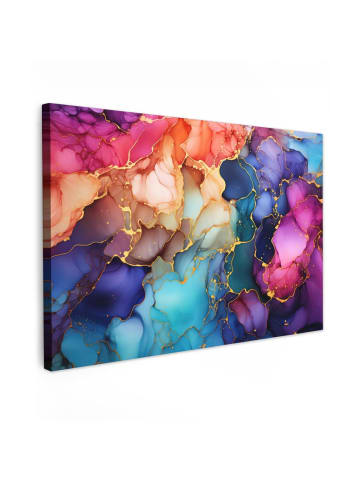 MuchoWow Leinwand bilder Abstrakte Kunst bunt (BxH)