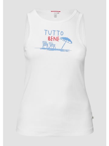 QS T-Shirt in 01D0_weiß