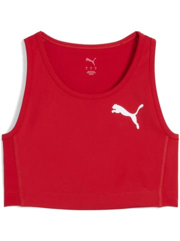 Puma Sportshirt "W CROSS THE LINE CROP Top 3.0" in Rot