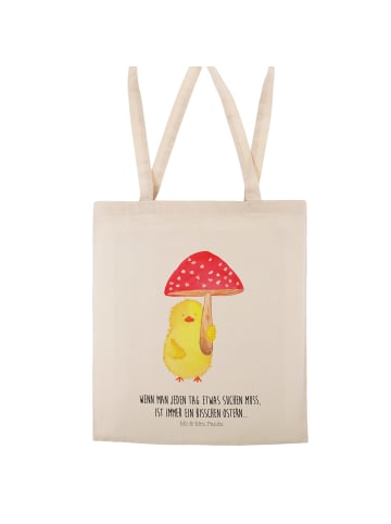 Mr. & Mrs. Panda Shopper Küken Fliegenpilz mit Spruch in Creme